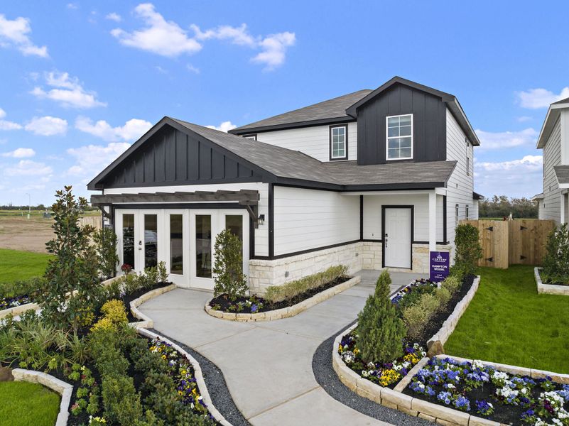 A house with a driveway. A house with a driveway.