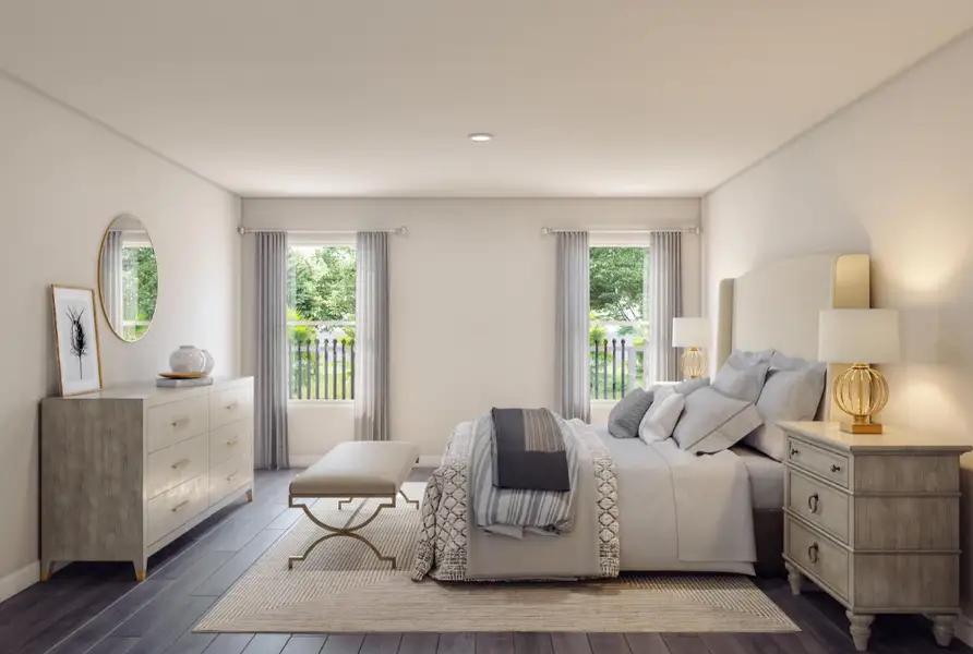 Furnished interior in a model home at Cedar Creek on Maple in Abilene (Image 5).