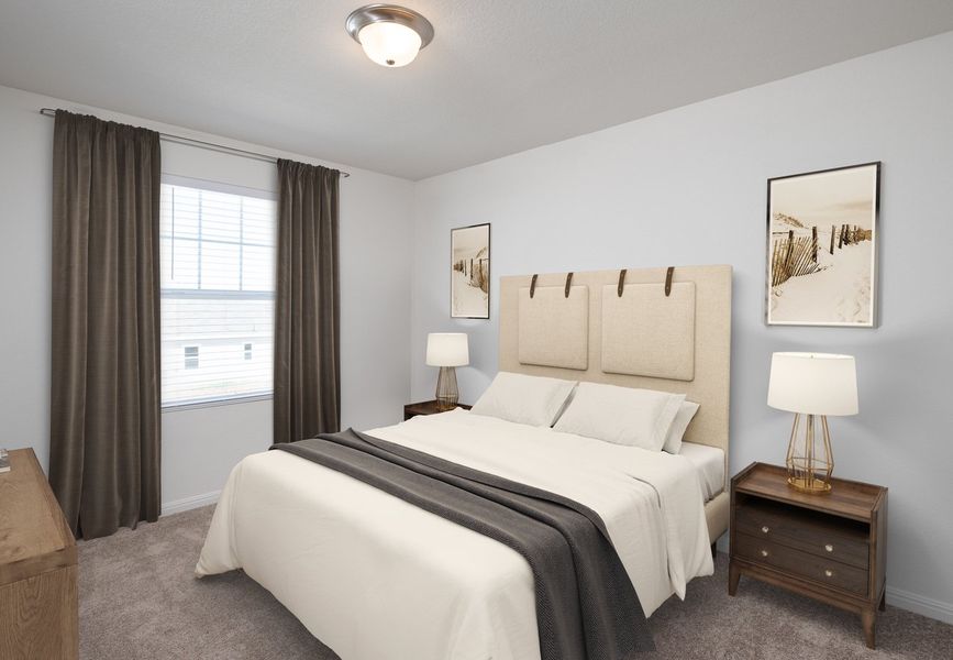 Furnished interior in a model home at Willow Springs in Creedmoor (Image 6).