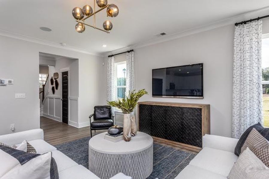 Furnished interior in a model home at Black Forest Pointe in Benson (Image 16).