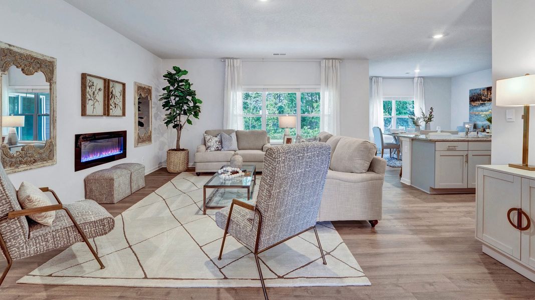 Furnished interior in a model home at Riverwood Gardens in Oakland (Image 25).