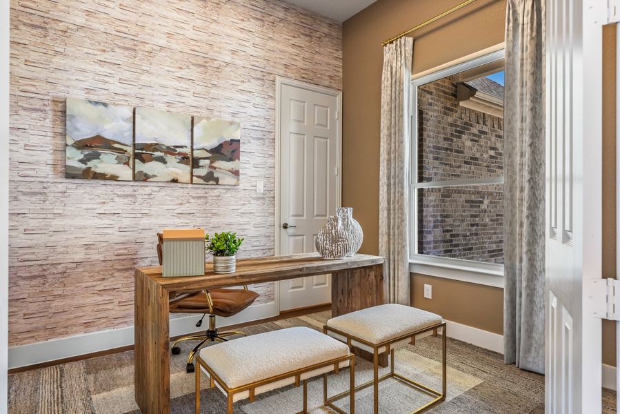 Furnished interior in a model home at Calhoun Acres in Azle (Image 35).