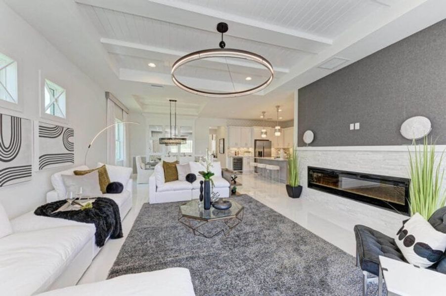 Furnished interior in a model home at The Willows in Parrish (Image 34). Furnished interior in a model home at The Willows in Parrish (Image 34).