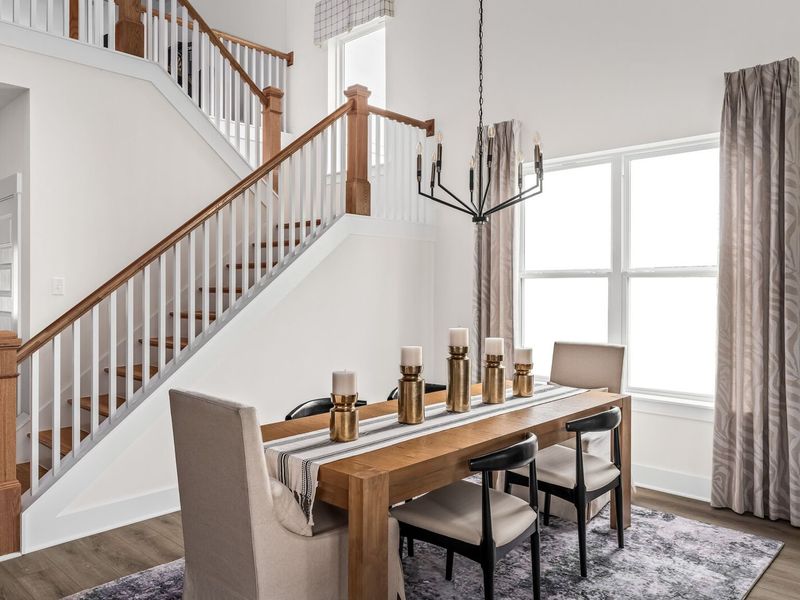 Furnished interior in a model home at Woods Crossing in Gallatin (Image 11).
