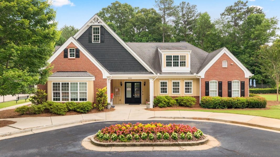 Front exterior of a home in the South Wind community, located in South Fulton, GA (Image 4). Front exterior of a home in the South Wind community, located in South Fulton, GA (Image 4).