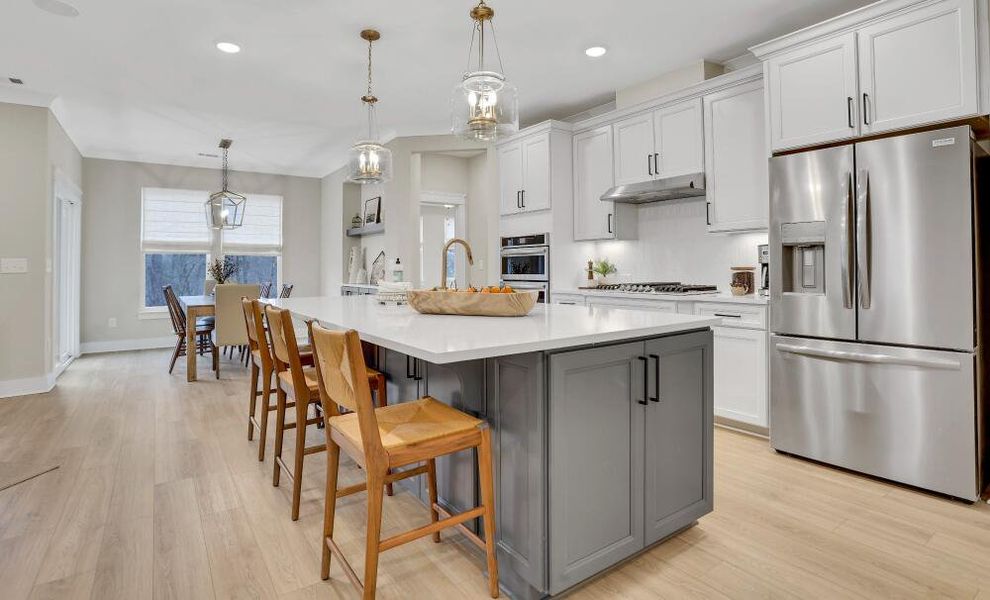 Furnished interior in a model home at Enclave at Riverdale in Huntersville (Image 25).