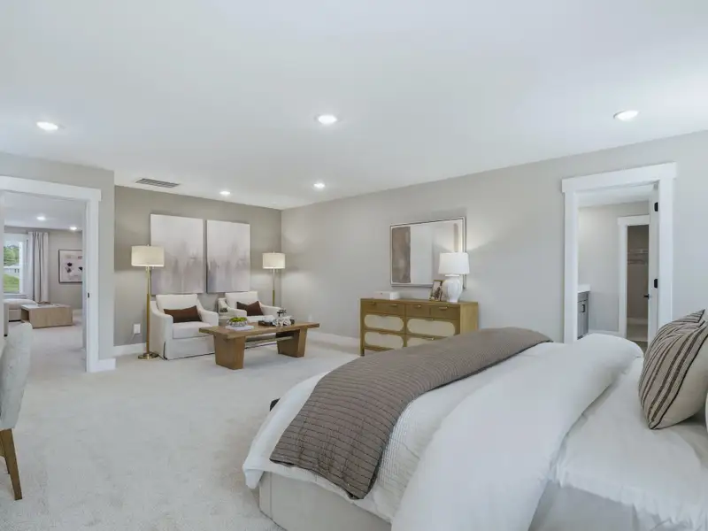 Furnished interior in a model home at Barrow Meadows in Zebulon (Image 15).