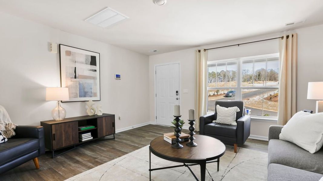 Furnished interior in a model home at Hawk Ridge in Anderson (Image 7).