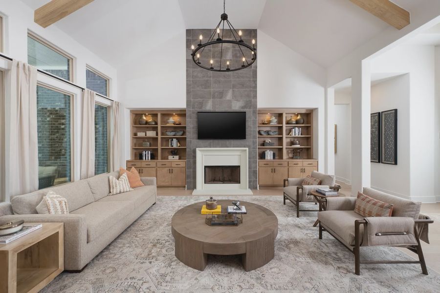 Furnished interior in a model home at Waldsanger in New Braunfels (Image 5).