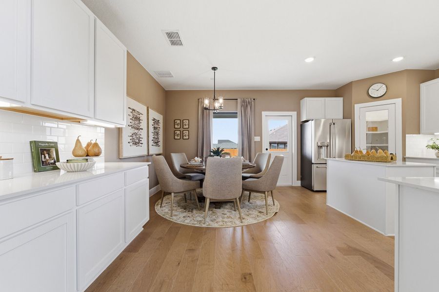 Furnished interior in a model home at Morgan Meadows in San Antonio (Image 30). Furnished interior in a model home at Morgan Meadows in San Antonio (Image 30).