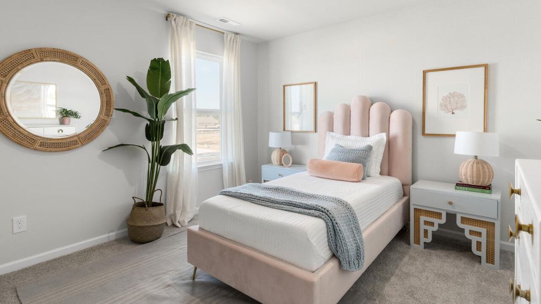 Furnished interior in a model home at Bella Point in Bolivia (Image 24). Furnished interior in a model home at Bella Point in Bolivia (Image 24).