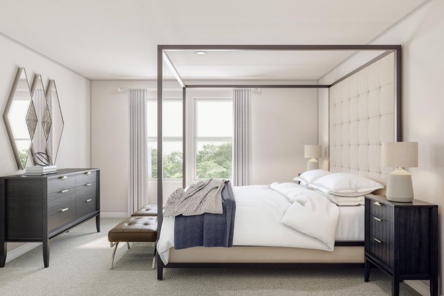 Furnished interior in a model home at Summit Place in Eden (Image 19).