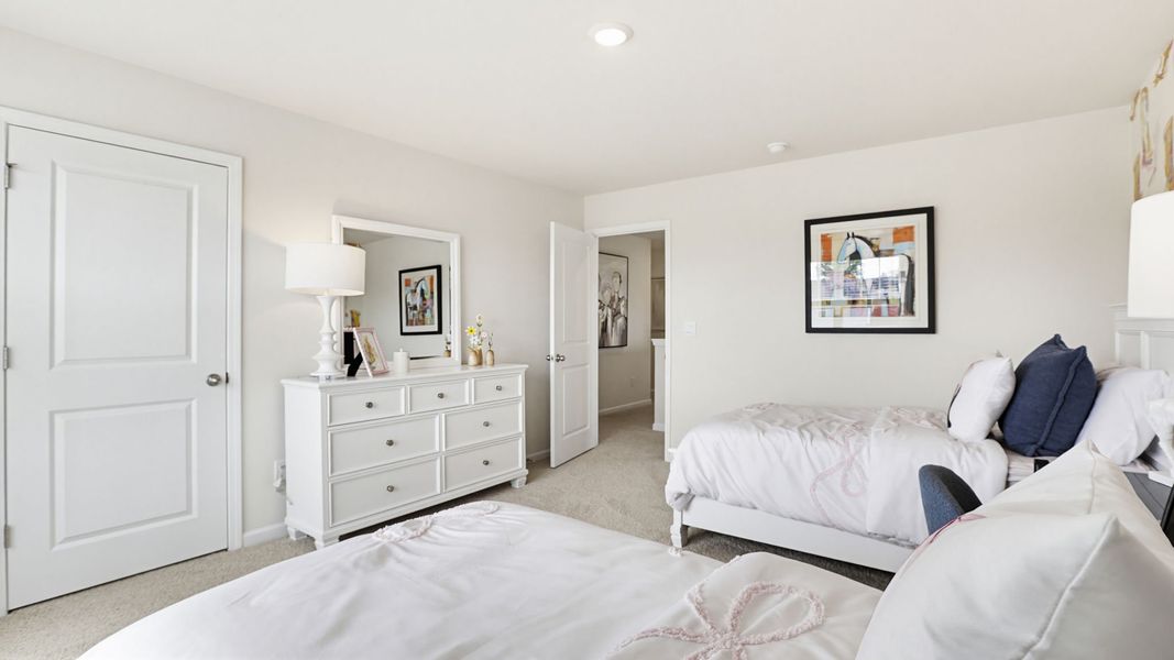 Furnished interior in a model home at Foxbank in Gray Court (Image 23).