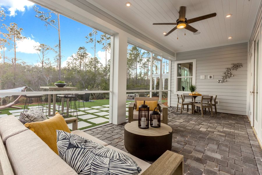 Screened Lanai in the Marco Model at NatureWalk.