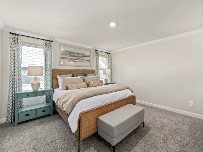 Furnished interior in a model home at Russell Grove - Rolling Hills Series in Charlotte (Image 10).
