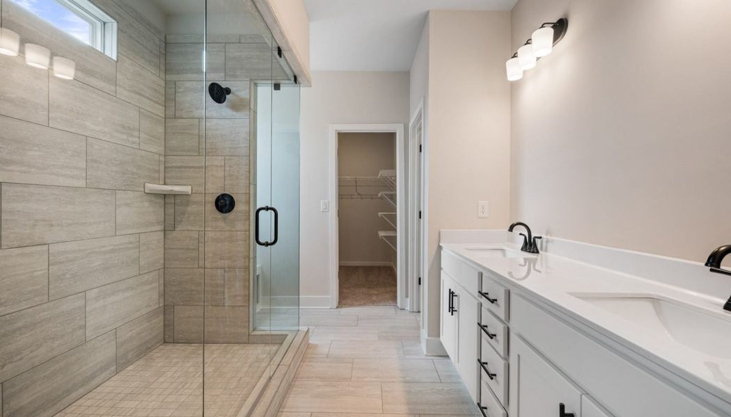 Furnished interior in a model home at Garland Meadows in Cartersville (Image 22).