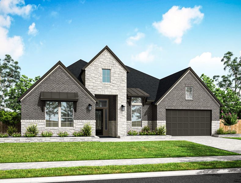 Front exterior of a home in the Oakhill Reserve 45’ community, located in Tomball, TX (Image 15).