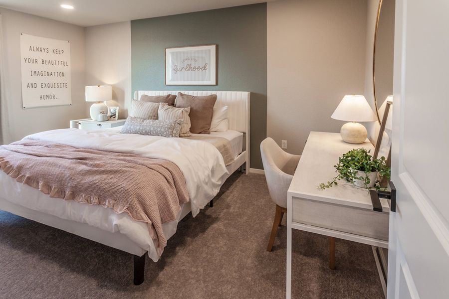 Furnished interior in a model home at Bloom in Fort Collins (Image 21).