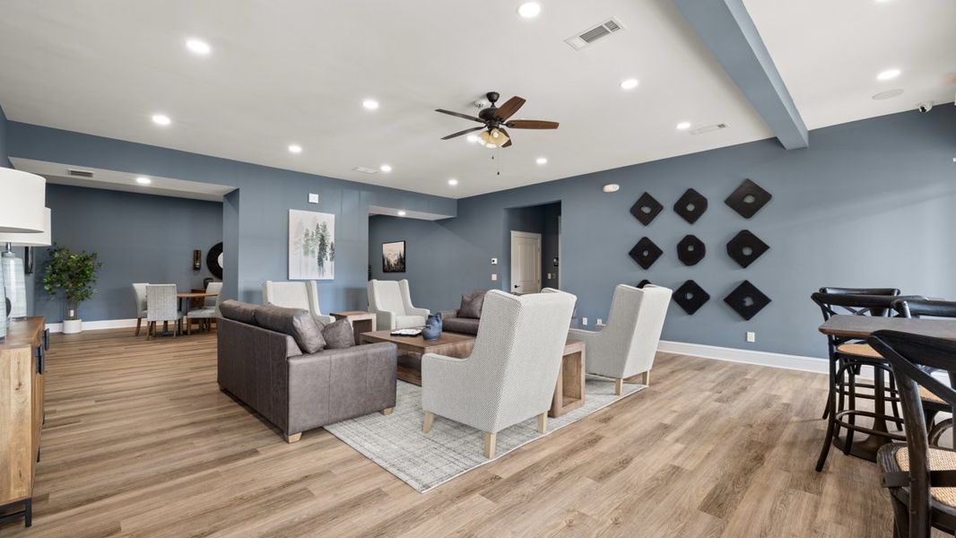 Furnished interior in a model home at Mountain Park in Dahlonega (Image 55).