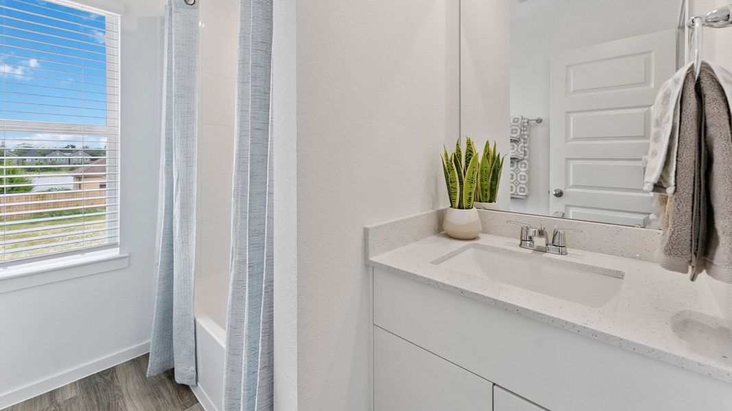 Furnished interior in a model home at Mansfield Estates in Houston (Image 14).