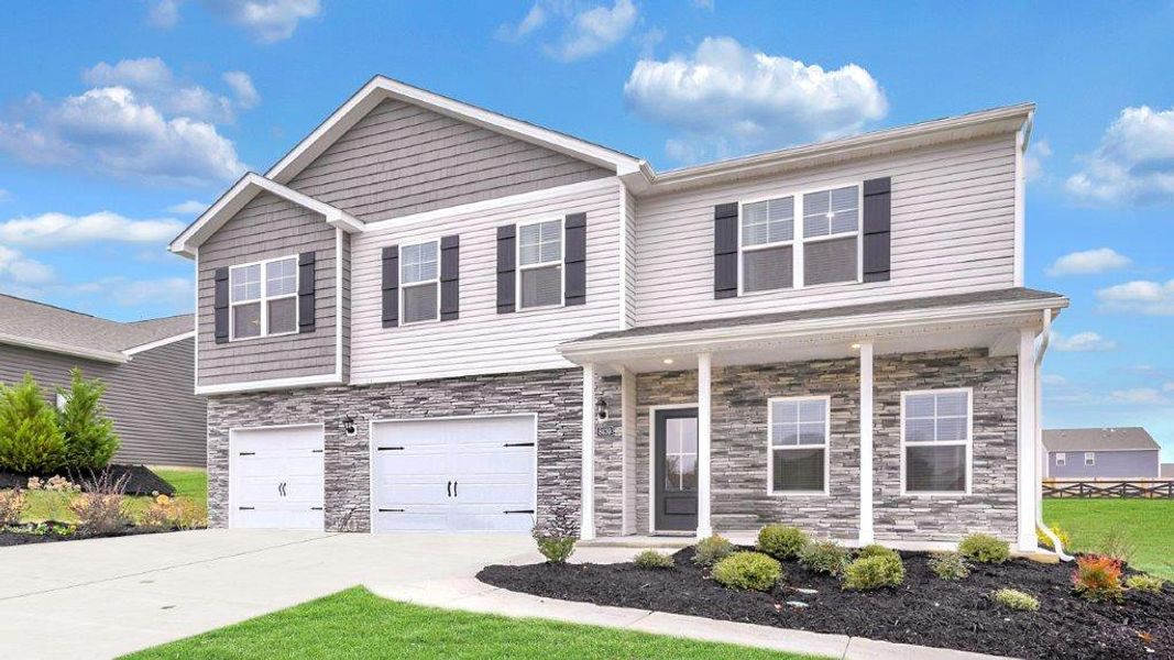 Front exterior of a home in the Sweet Briar community, located in Ooltewah, TN (Image 1).