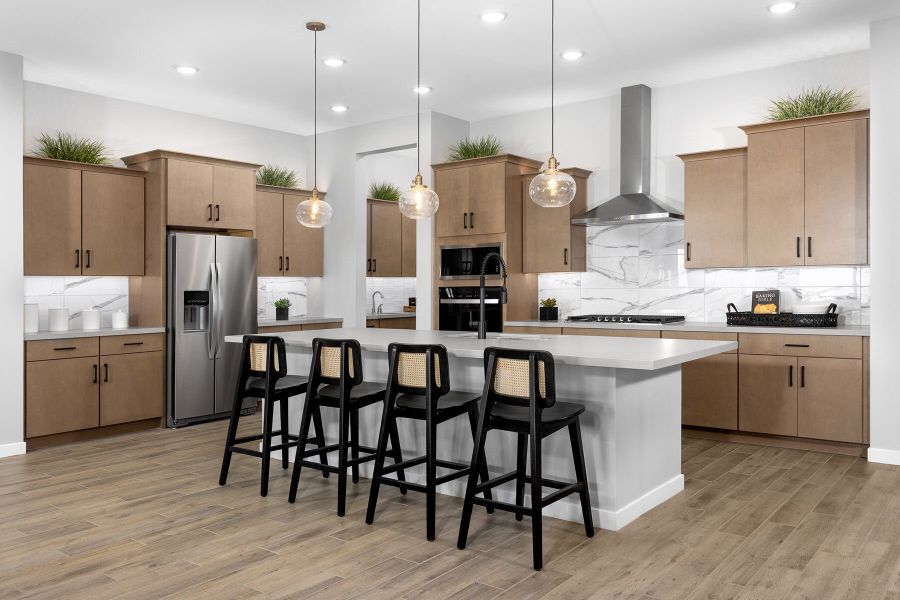 Furnished interior in a model home at Miravida in Surprise (Image 7).
