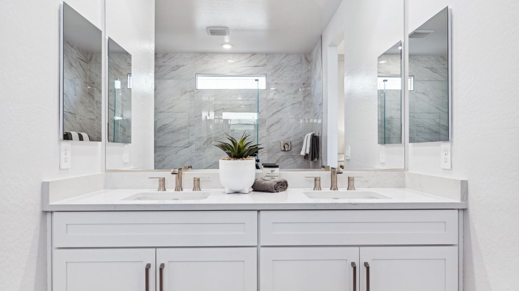 Furnished interior in a model home at The Ridge at Stone Butte in Phoenix (Image 35).