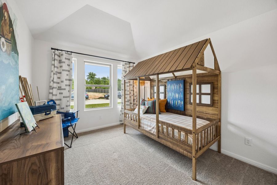 Bedroom in the Diamond Model Home by Trophy Signature Homes