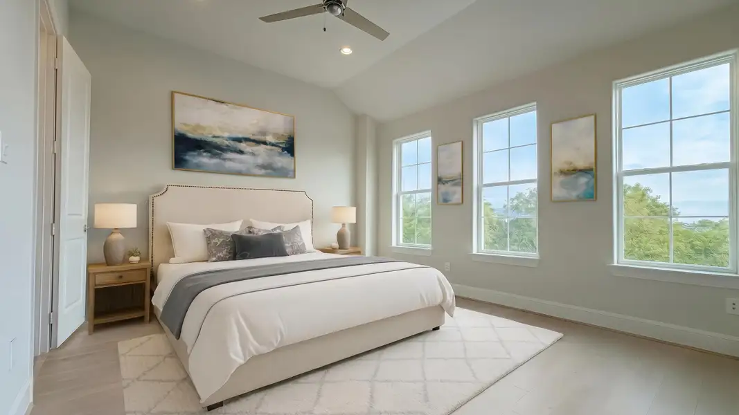 Furnished interior in a model home at Pleasant Grove in Houston (Image 8). Furnished interior in a model home at Pleasant Grove in Houston (Image 8).