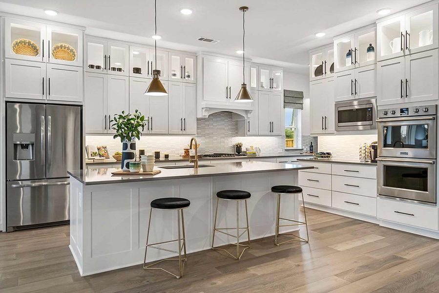 Furnished interior in a model home at Cane Island - 60' Homesites in Katy (Image 19).