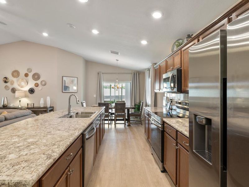 Homes at Summercrest offer a desirable open kitchen - Parker model home in Ocala, FL