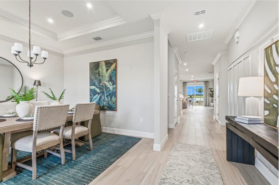 Furnished interior in a model home at Pineapple Grove in Fort Pierce (Image 21). Furnished interior in a model home at Pineapple Grove in Fort Pierce (Image 21).