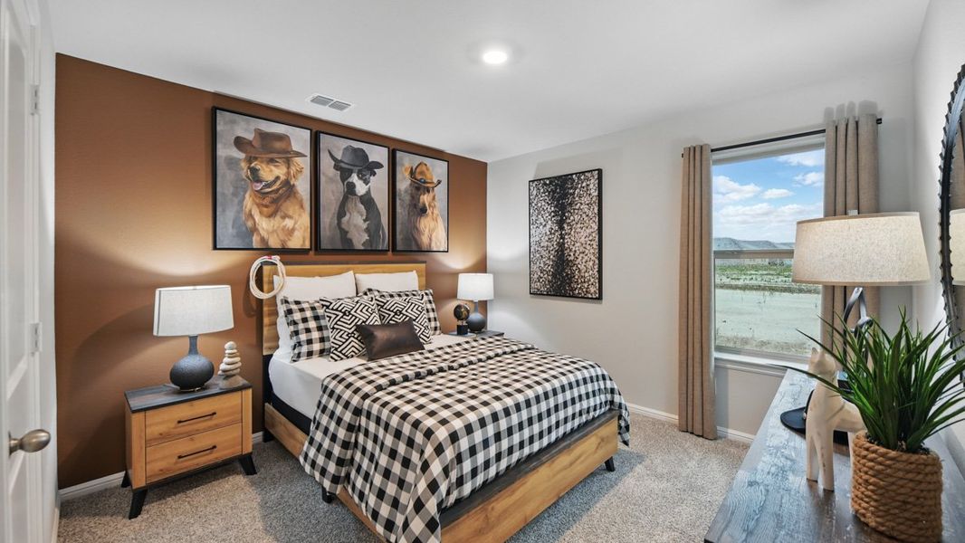 Furnished interior in a model home at Longhorn Estates in Fort Worth (Image 22).