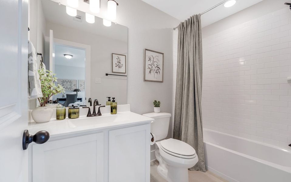 Furnished interior in a model home at Emberly in Beasley (Image 23).