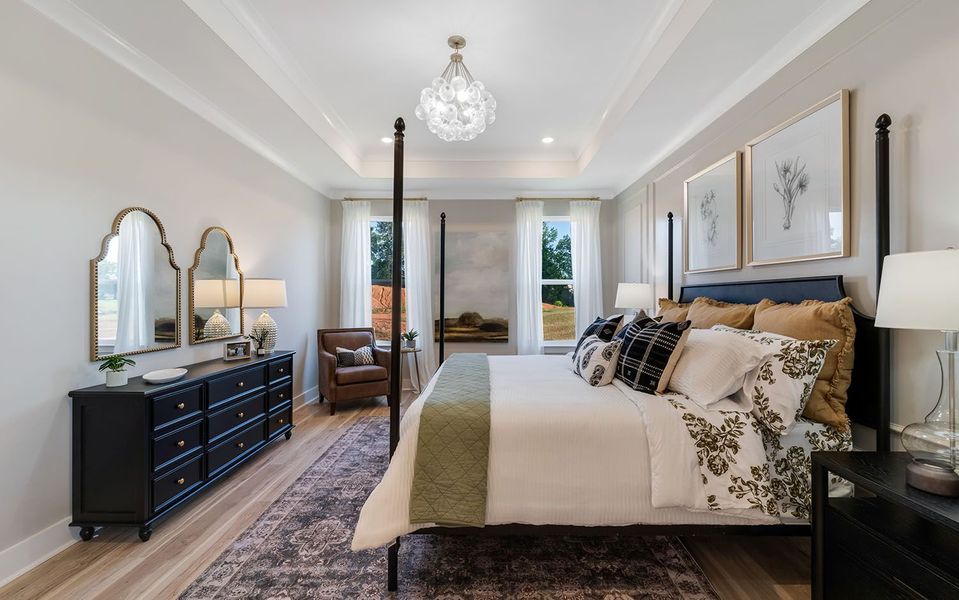 Furnished interior in a model home at Dorris Farm in White House (Image 24).