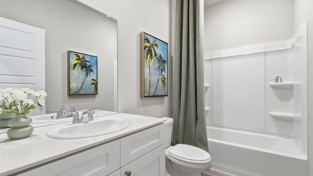 Furnished interior in a model home at Longhorn Estates in Fort Worth (Image 13). Furnished interior in a model home at Longhorn Estates in Fort Worth (Image 13).