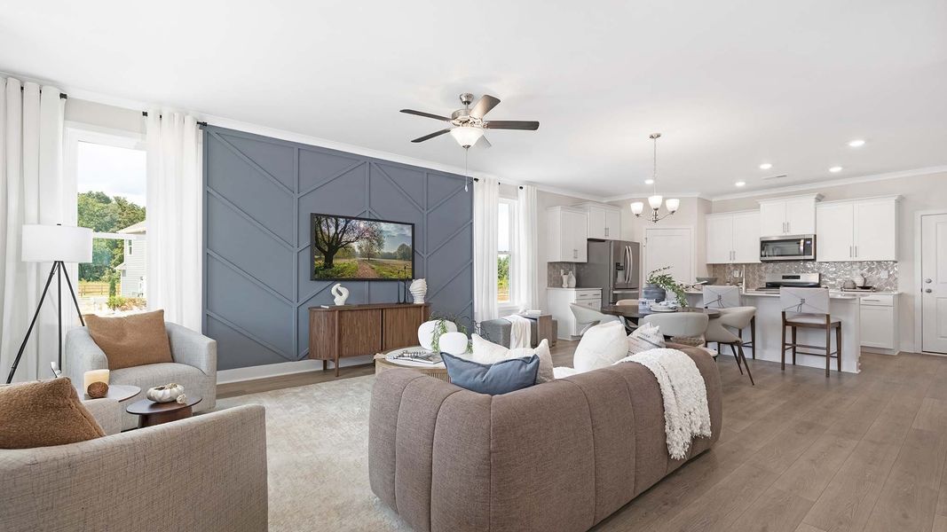 Furnished interior in a model home at Sanctuary at Southgate in Indian Trail (Image 43). Furnished interior in a model home at Sanctuary at Southgate in Indian Trail (Image 43).