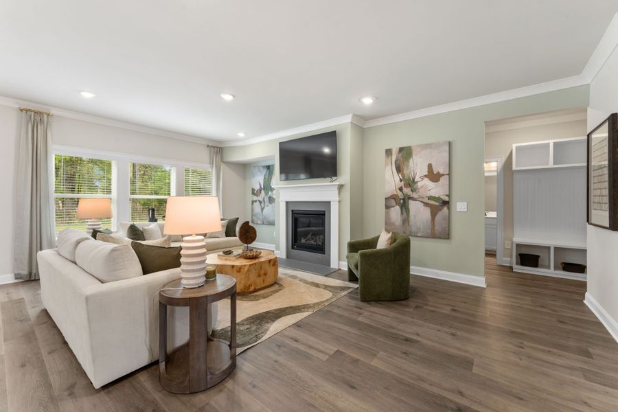 Furnished interior in a model home at River Pointe in Monroe (Image 12). Furnished interior in a model home at River Pointe in Monroe (Image 12).
