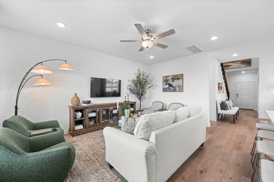 Furnished interior in a model home at Adaline Crossing in McGregor (Image 11). Furnished interior in a model home at Adaline Crossing in McGregor (Image 11).