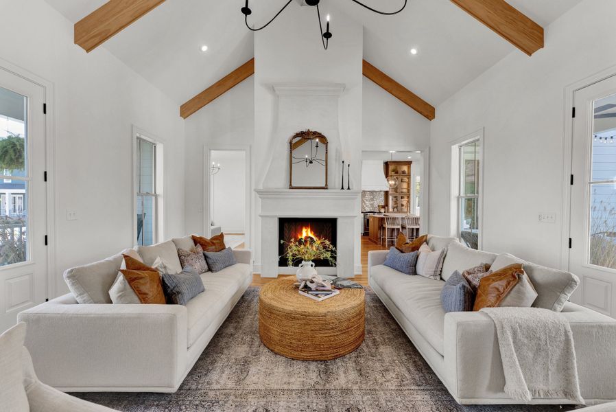Furnished interior in a model home at 751 South in Durham (Image 5).