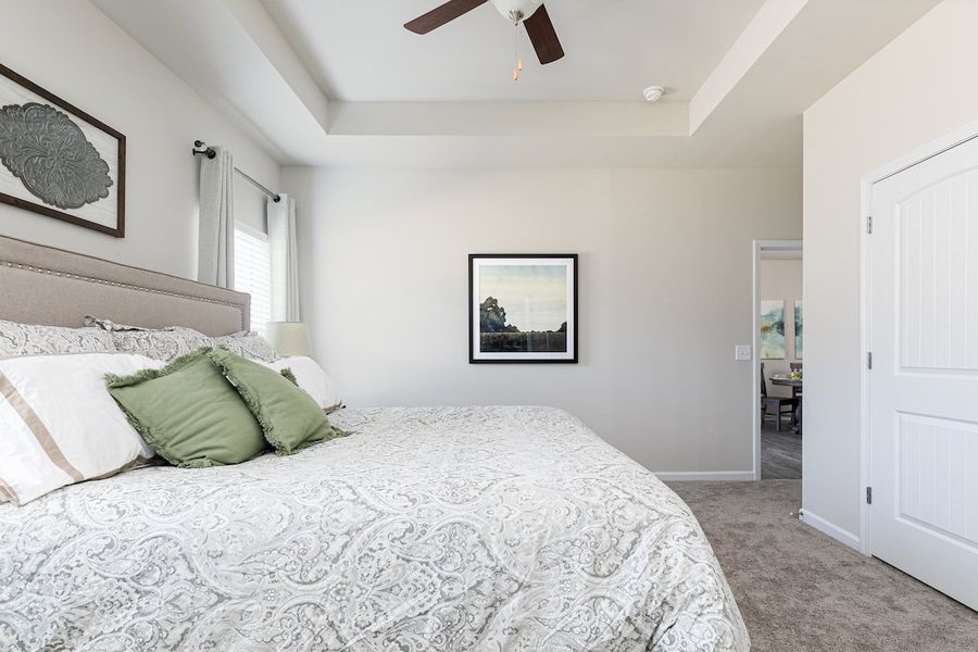 Furnished interior in a model home at The Cottages of Silvertown in Thomaston (Image 41).