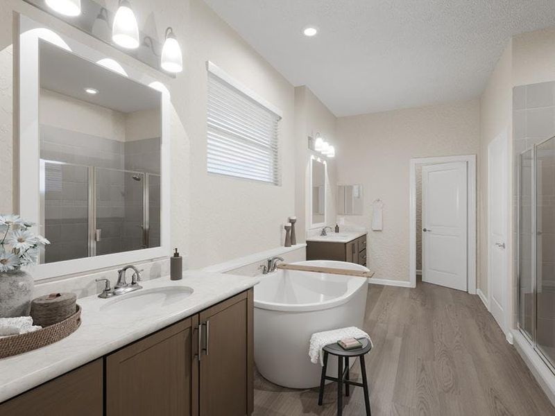 Your owner`s suite is complete with a luxurious en-suite bath. (Artist`s rendering)