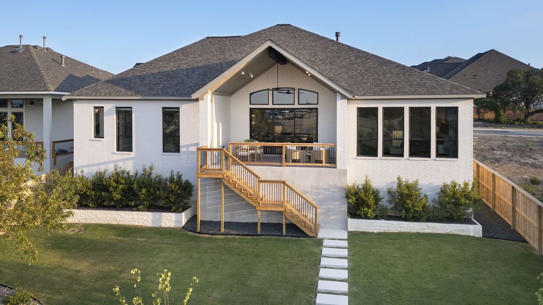 Front exterior of a home in the Johnson Ranch 70' community, located in Bulverde, TX (Image 4). Front exterior of a home in the Johnson Ranch 70' community, located in Bulverde, TX (Image 4).