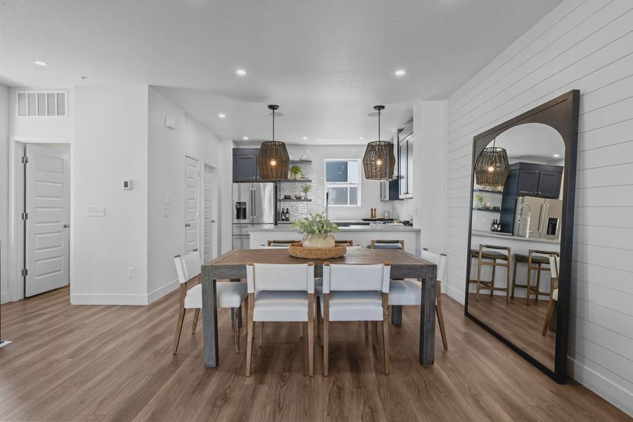Furnished interior in a model home at Westminster Station in Westminster (Image 16). Furnished interior in a model home at Westminster Station in Westminster (Image 16).
