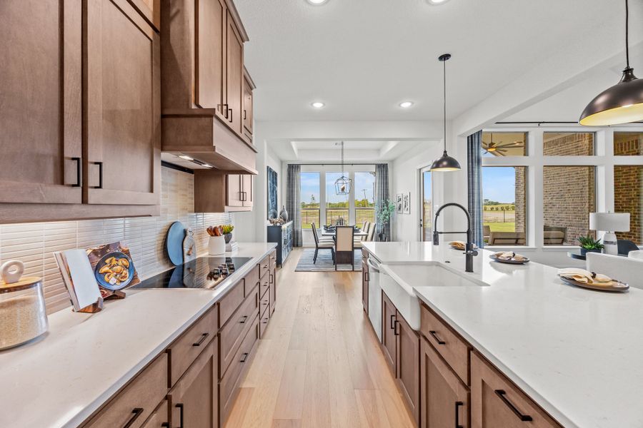 Furnished interior in a model home at Paloma Ranch in New Fairview (Image 20).