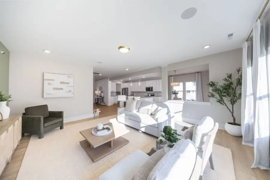 Furnished interior in a model home at Noah's Run TH in China Grove (Image 11).