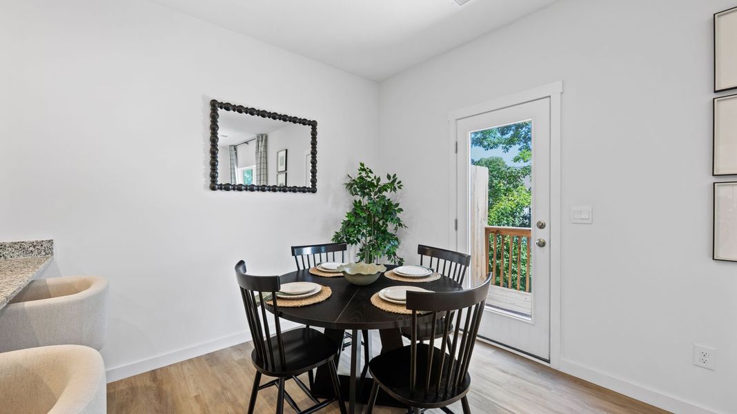 Furnished interior in a model home at Belcourt Landing in Cleveland (Image 36). Furnished interior in a model home at Belcourt Landing in Cleveland (Image 36).