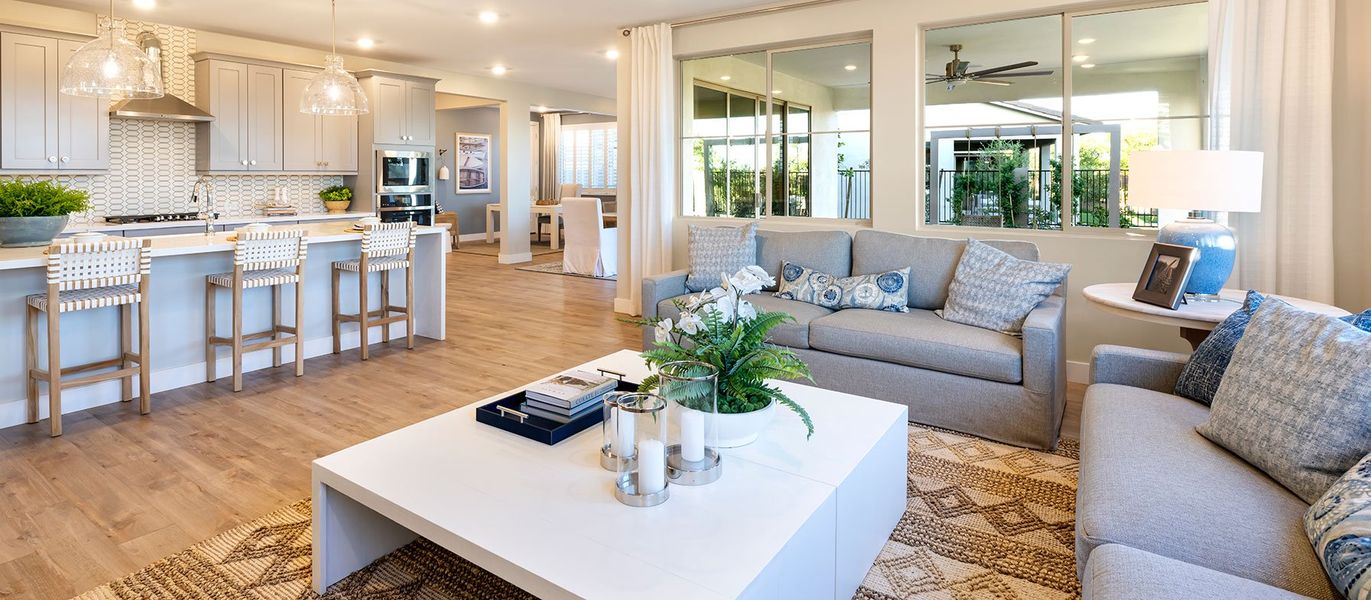 Furnished interior in a model home at Meadowlark at Waterston North in Gilbert (Image 4).