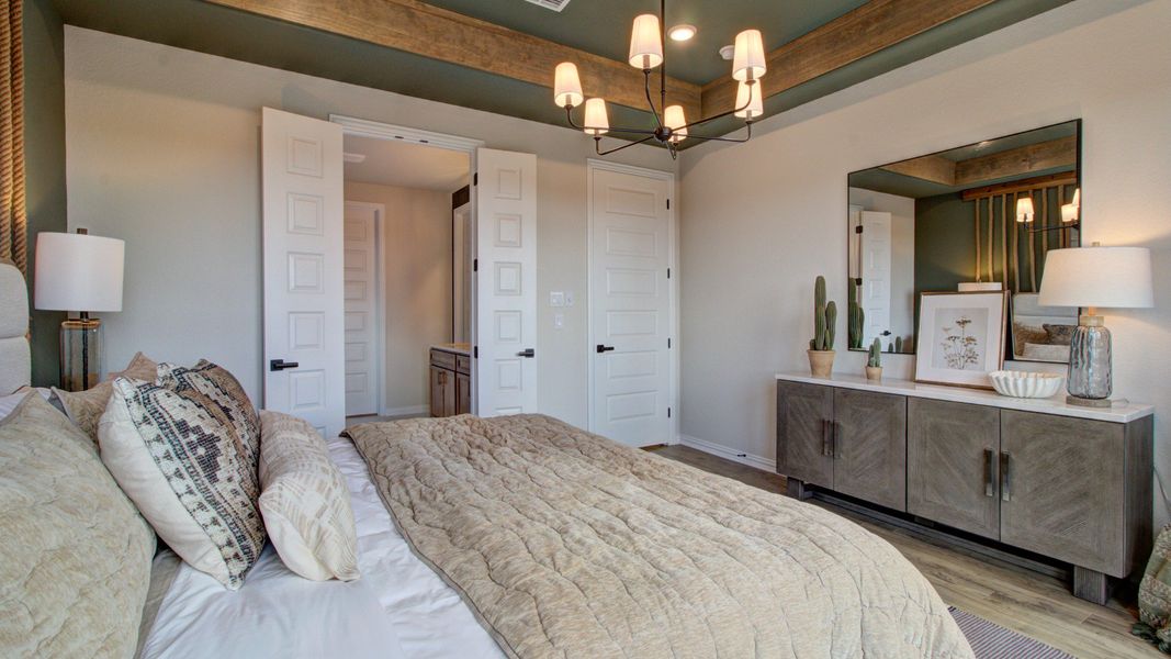 Furnished interior in a model home at Stream Waters in Seguin (Image 27). Furnished interior in a model home at Stream Waters in Seguin (Image 27).