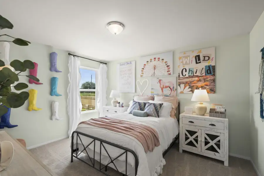 Furnished interior in a model home at Arcadia Ridge in San Antonio (Image 17).
